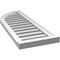 Ekena Millwork Quarter Round Top Left Surface Mount PVC Gable Vent w/ 2"W x 2"P Brickmould Sill Frame, 14"W x 38"H GVPQL14X3803SF - alternate 2